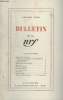 BULLETIN JANVIER 1952 N°54. PUBLICATIONS DE JANVIER/ PUBLICATION DE DECEMBRE/ TIRAGES RESTREINTS/ BIBLIOTHEQUE DE LA PLEIADE/ ACTUALITE/ RELIURES ...