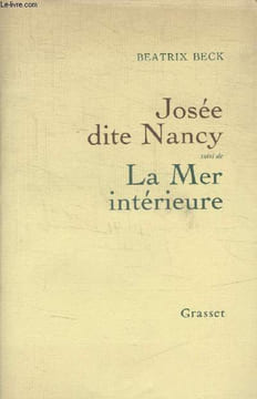 JOSE DITE NANCY SUIVI DE LA MER INTERIEUR.. BECK BEATRIX.