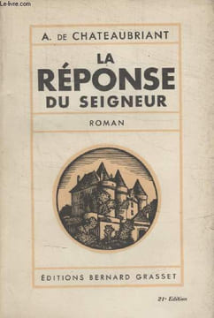 LA REPONSE DU SEIGNEUR.. CHATEAUBRIANT A. DE.
