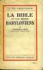"LE BIBLE ET LES RECITS BABILONIENS.""LA VIE CHRETIENNE"".". JEAN CHARLES F.