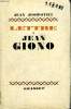 LETTRE A JEAN GIONO.. JOSIPOVICI JEAN.
