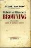 ROBERT ET ELISABETH BROWNING.PORTRAITS QUIVIS DE QUELQUES AUTRES.. MAUROIS ANDRE.