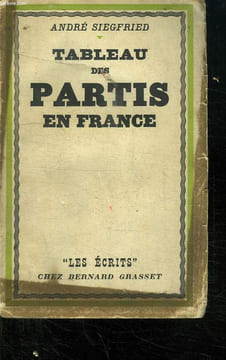 TABLEAU DES PARTIS EN FRANCE.. SIEGFRIED ANDRE.