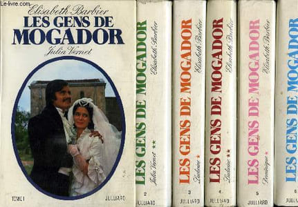 6 TOMES LES GENS DE MOGADOR. JULIA VERNET 1 ET 2, LUDIVINE 1 ET 2, DOMINIQUE 1 ET 2.
