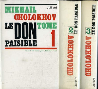 LE DON PAISIBLE. 3 TOMES.. CHOLOKHOV MIKHAIL.