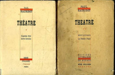 2 TOMES. THEATRE TOME 1. NAPOLEON NOIR MARIE CAROLINE. MEDITERRANEE LA FEMME PUNIE TOME2.