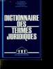 DICTIONNAIRE DES THERMES JURIDIQUES.. SAMYN O, SIMONETTA P ET SOGNO C.