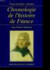 CHRONOLOGIE DE L HISTOIRE DE FRANCE.. VOLKMANN JEAN CHARLES.