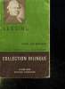 LESSING. COLLECTION BILINGUE.. BARNHELM MINNA VON.