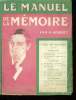 LE MANUEL DE LA MEMOIRE.. HORMET P.