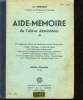 AIDE MEMOIRE DE L ELEVE DESSINATEUR. EDITION NOUVELLE. 1961.. NORBERT M.