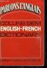 DICTIONNAIRE ENGLISH FRENCH.. RIDIER GUSTAVE ET ANDERSON NORMAN C.