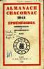 ALMANACH CHACORNAC 1941 EPHEMERIDES. ASTROLOGIQUES ET ASTRONOMIQUES.. COLLECTIF.