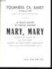 MARY MARY. SAISON HIVER 1964.65.. BARET CH.