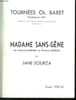 MADAME SANS GENE DE VICTORIEN SARDOU ET ETIENNE MOREAU AVEC JANE SOURZA. SAISON 1959 - 60.. BARET CH.
