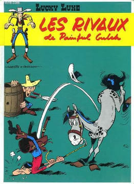 LUCKY LUKE. LES RIVAUX DE PAINFUL GULCH.. GOSCINNY ET MORRIS.