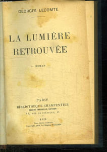 LA LUMIERE RETROUVEE.