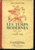LES TEMPS MODERNES 1492 - 1789. CLASSE DE QUATRIEME CLASSIQUE ET MODERNE.. TAPIE VICTOR L.