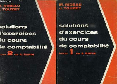 2 TOMES. SOLUTIONS D EXERCICES DU COURS DE COMPTABILITE.