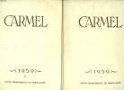 CARMEL 1959 COMPLETE DE 4 FASCICULES. GRACES INSIGNES D ORAISON CHEZ STE THERESE DE L ENFANT JESUS. UNE MALADIE NERVEUSE DANS L ENFANCE DE STE THERESE ...