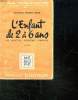 L ENFANT DE 2 A 6 ANS. VIE AFFECTIVE, PROBLEME FAMILIAUX.. DAVID MYRIAM DOCTEUR.