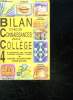 BILAN DES CONNAISSANCES AU COLLEGE 4em.. COLLECTIF.