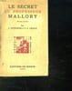 LE SECRET DU PROFESSEUR MALLORY.. BOURGEOIS G ET LECOQ LP.