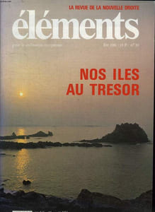 ELEMENTS N° 39. ETE 1981. SOMMAIRE: NOS ILES AU TRESOR. LE SYSTEME A TUER LES PEUPLES, LES ROUTESDE THULE, RETOUR AUX ILES D ARAN, LETTRE DES HEBRIDES, SUR LES TRACES D ULYSSE...