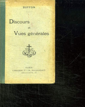 BUFFON EXTRAITS, DISCOURS, VUES GENERALES.. CALVET ABBE.