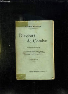 DISCOURS DE COMBAT. NOUVELLE SERIE.
