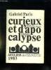 CURIEUX ET D APOCALYPSE. POEMES.. PARIS GABRIEL.