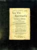 LA VIE SPIRITUELLE TOME XVIII N° 1. AVRIL - SEPTEMBRE 1928. ASCETIQUE ET MYSTIQUE.. COLLECTIF.