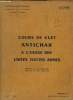 COURS DE GUET ANTICHAR A L USAGE DES UNITES TOUTES ARMES. APPROUVE LE 2 SEPTEMBRE 1953.. MINISTERE DE LA DEFENSE NATIONALE.