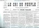 FAC SIMILE. LE CRI DU PEUPLE N° INCONNU. DU 2 AVRIL 1871.. VALLES JULES.
