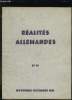 REALITES ALLEMANDES N&deg; 35 - 36. NOVEMBRE DECEMBRE 1951. SOMMAIRE: LA REPUBLIQUE FEDERALE EN QUETE DES SYMBOLE, LA DECONCENTRATION DES USINES DE LA ...