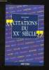 MINI ENCYCLOPEDIE DES CITATIONS DU XX SIECLE.. FESTJENS ANDRE.