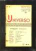 UNIVERSO N&deg; 11. TEXTE EN ESPAGNOL ET EN FRANCAIS. SOMMAIRE : L ACTUELLE REVOLUTION SOCIALE, CRONICA POLITICA Y DIPLOMATICA IMPULSO RENOVADOR, DE LA ...