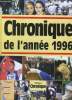 CHRONIQUE DE L ANNEE 1996.. COLLECTIF.