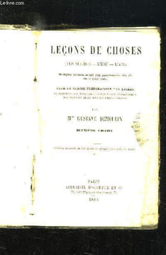 LECONS DE CHOSES. LES SOLIDES, L EAU, L AIR.. DEMOULIN GUSTAVE.