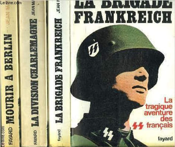 1 LOT DE 3 LIVRES: MOURIR A BERLIN- LA DIVISION CHARLEMAGNE- LA BRIGADE FRANKREICH