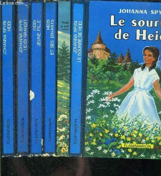 1 LOT DE 6 LIVRES DIFFERENTS: HEIDI- HEIDI GRANDIT- HEIDI JEUNE FILLE- HEIDI ET SES ENFANTS- HEIDI GRAND MERE- LE SOURIRE DE HEIDI. SPYRI JOHANNA.