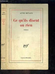 CE QU ILS DISENT OU RIEN