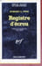 Registre d'&eacute;crou collection s&eacute;rie noire n&deg;1033. Robert L. Pike