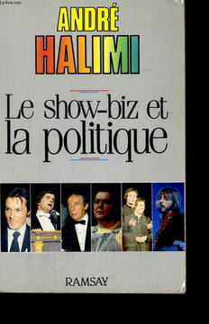 LE SHOW-BIZ ET LA POLITIQUE. HALIMI André