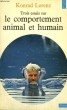 TROIS ESSAIS SUR LE COMPORTEMENT ANIMAL ET HUMAIN - Collection Points n°51. LORENZ Konrad