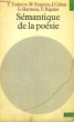 SEMANTIQUE DE LA POESIE - Collection Points n°103. COLLECTIF
