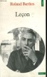 LECON - Collection Points n°205. BARTHES Roland