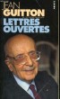 LETTRES OUVERTES - Collection Points P62. GUITTON Jean