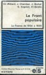 LE FRONT POPULAIRE - La France de 1934 à 1939. COLLECTIF