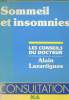 SOMMEIL ET INSOMNIES. LAZARTIGUES ALAIN DOCTEUR